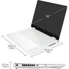 HP Laptop HP HP OMEN Gaming 16-am0074nw Intel Core Ultra 7 255H Laptop 40,6 cm (16'') 2K 24 GB DDR5-SDRAM NVIDIA GeForce RTX 5070 Wi-Fi 6E (802.11ax) Free DOS AI PC Biały