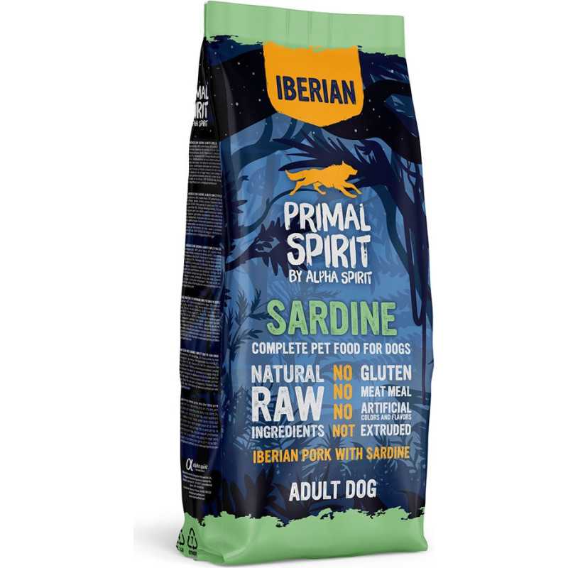 Primal Spirit Iberian Sardine – semi-moist dog food – 12 kg