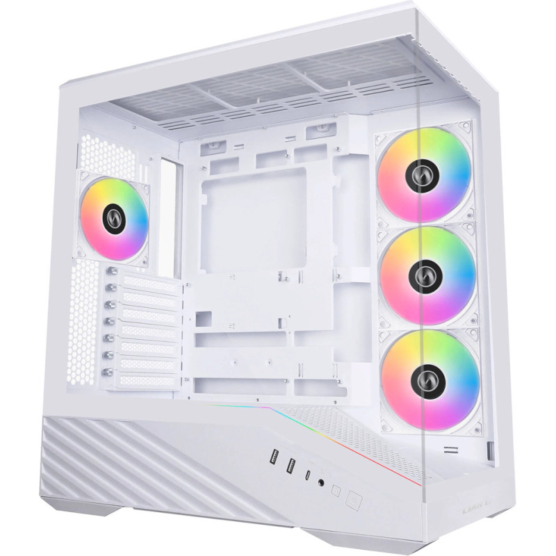 Lian Li Vector V100, Tempered Glass, White