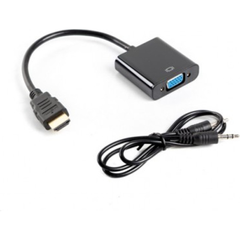 Lanberg HDMI-A (M) -> VGA (F) + audio adapter on the cable