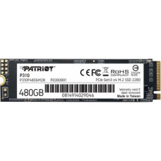 Patriot SSD drive P310 480GB M.2 2280 1700/1500 PCIe NVMe Gen3 x 4