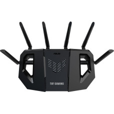 Asus TUF Gaming BE6500 (TUF-BE6500) bezvadu rūteris 2.5 Gigabit Ethernet Divkāršā frekvenču josla (2.4 GHz / 5 GHz) Melns