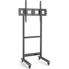 Techly Mobile stand 50-90 inches 70kg with AV shelf
