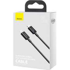 Baseus Type-C - Lightning Superior Series fast charging data cable, PD 20W, 1m, Black (CATLYS-A01)