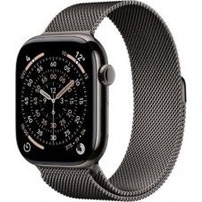 Apple Watch Series 11&nbsp;GPS + Cellular 42mm&nbsp;Slate Titanium Case with Slate Milanese Loop