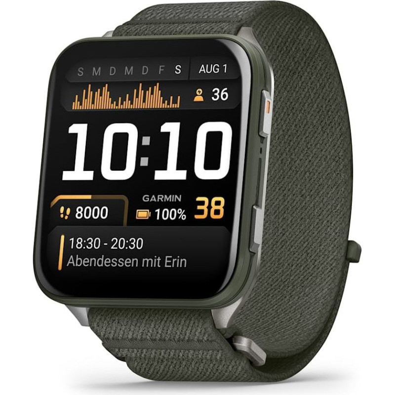 Garmin Venu X1 5.08 cm (2") AMOLED Digital 448 x 486 pixels Touchscreen Grey Wi-Fi GPS (satellite)