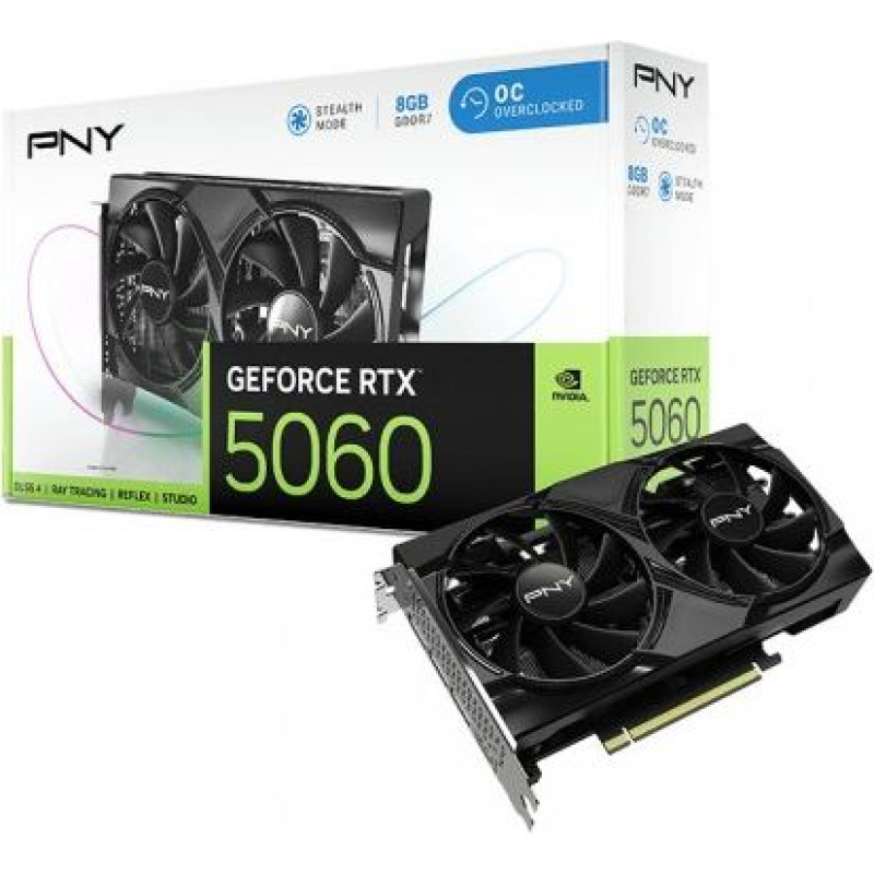 PNY Graphic Card GeForce RTX5060OC 8GB VCG50608DFXPB1-O