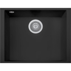 Plados Virtuves izlietne ONE ON5610, paredzēta montāžai zem darba virsmas, melna, matēta, ON5610ST-70.