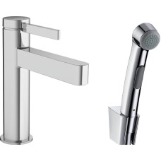 Hansgrohe Izlietnes maisītājs ar bide du&scaron;u, Finoris, 76210000, hroma krāsa.