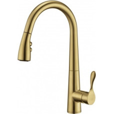 Bluewater Virtuves jaucējkrāns ar izvelkamu &scaron;ļūteni, Blue Water Stabili, bronzas krāsa, 5901730615937.