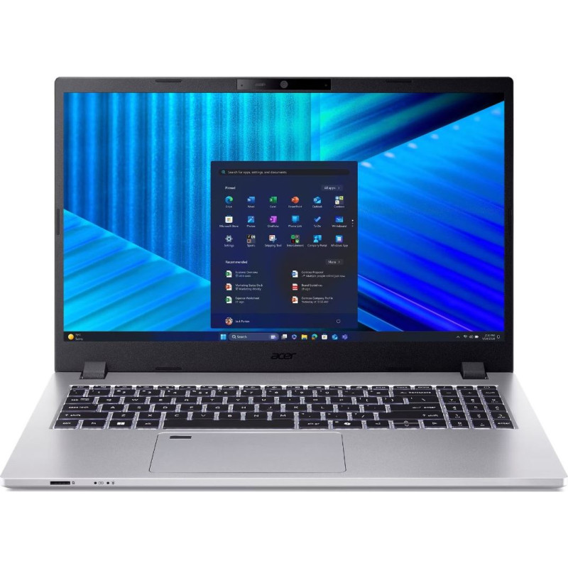Acer TravelMate P2 TMP215-75-G2-TCO-58LW Intel Core Ultra 5 125H Laptop 39.6 cm (15.6") Full HD 16 GB DDR5-SDRAM 512 GB SSD Wi-Fi 6 (802.11ax) Windows 11 Pro Silver