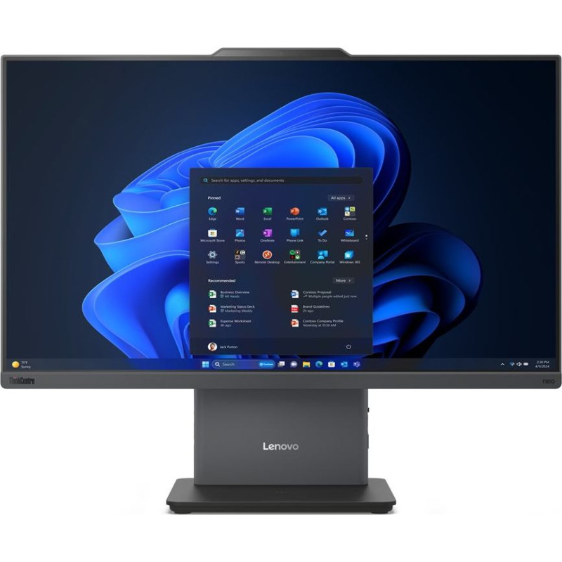 Lenovo ThinkCentre neo 50a 24 Gen 5 Intel Core 7 240H 60.5 cm (23.8") 1920 x 1080 pixels Touchscreen All-in-One PC 16 GB DDR5-SDRAM 1000 GB SSD Windows 11 Pro Wi-Fi 6 (802.11ax) Grey