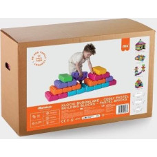 Marioinex &ldquo;brick&rdquo; building blocks, 33 pastel-coloured pieces