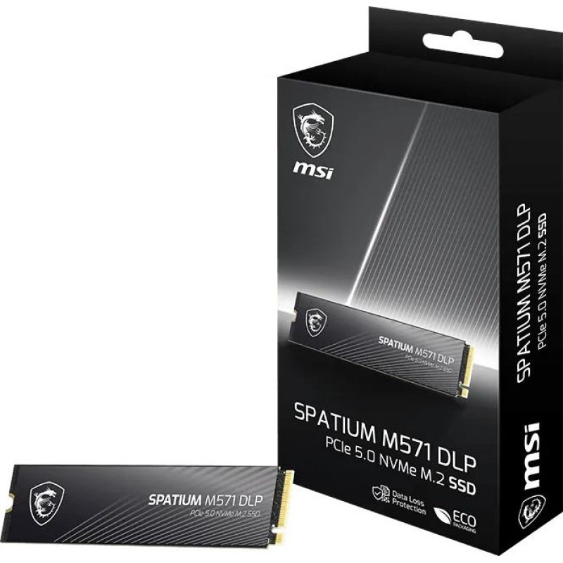 MSI SPATIUM M571 DLP PCIe 5.0 NVMe M.2 2TB PCI Express 5.0 3D NAND