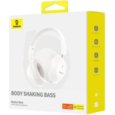 Baseus Earphone Bluetooth Bass 30 Max Wireless Headphones, BT 5.3, White EU (A00070700211-00)