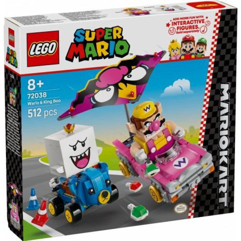 Lego Bricks Super Mario 72038 Mario Kart Wario un King Boo
