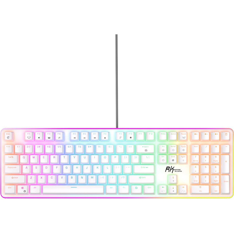 Royal Kludge RK918 White, Brown Switch, US