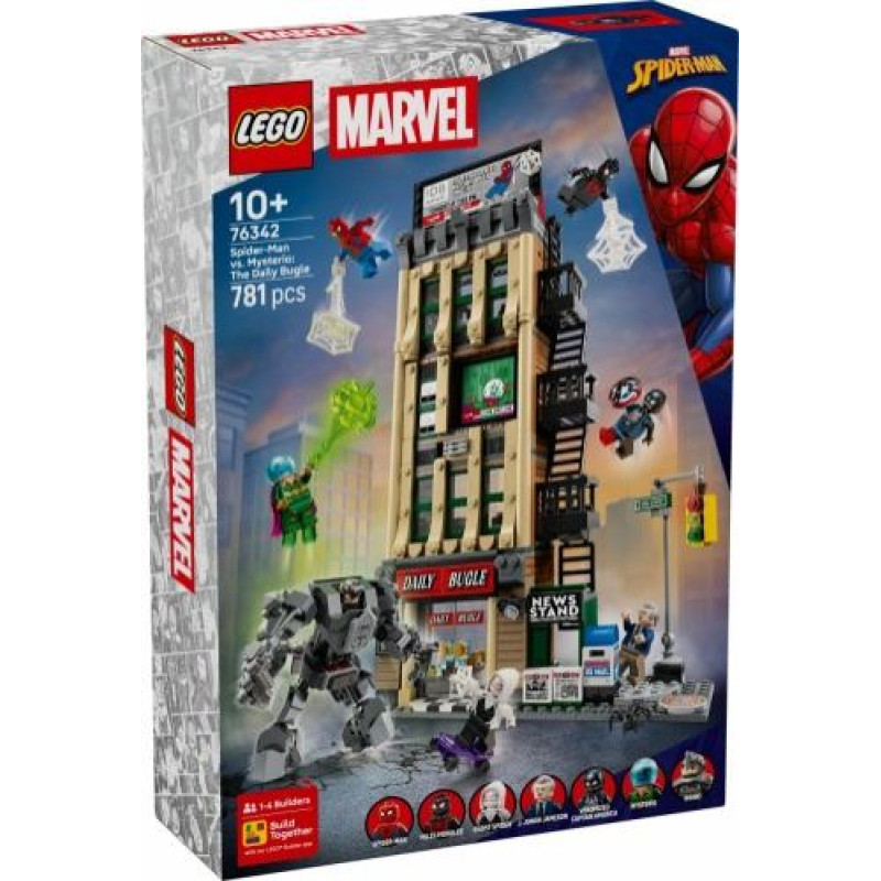 Lego Blocks Super Heroes 76342 Spider-Man vs. Mysterio: The Daily Bugle