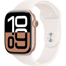 Apple Watch Series 10 GPS 46 mm Rose Gold Aluminium Case with Light Blush Sport Band - S/M
