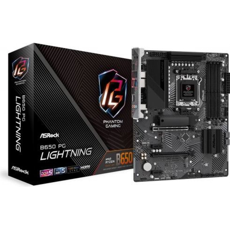 Asrock B650 PG LIGHTNING AM5 4DDR5 HDMI M.2 ATX