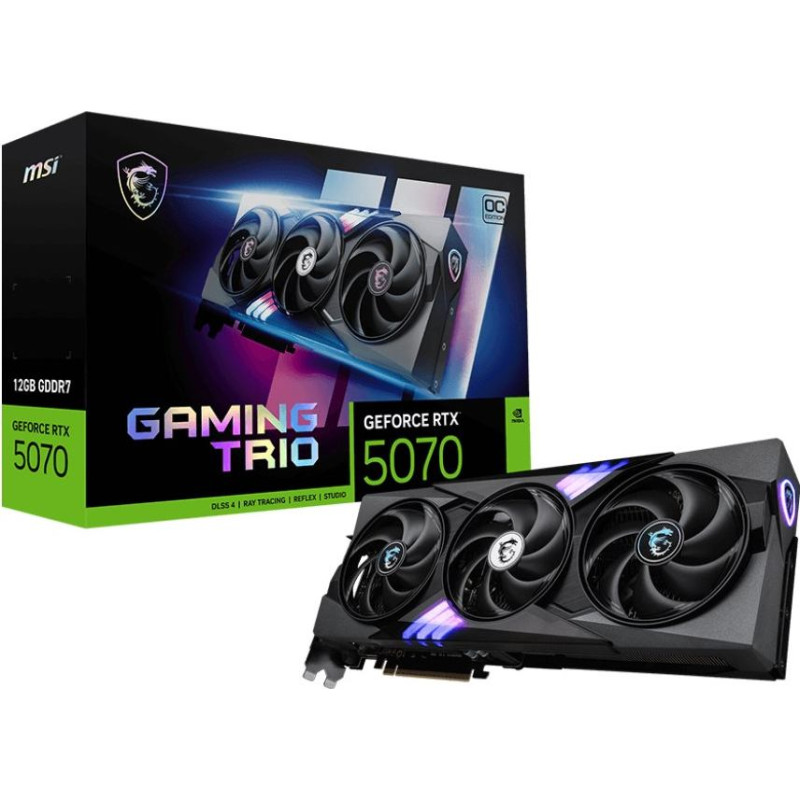 MSI GAMING GeForce RTX 5070 12G TRIO OC NVIDIA 12 GB GDDR7