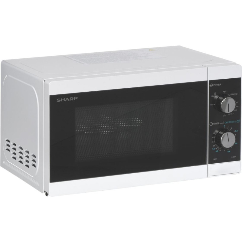 Sharp YC-MG01E-W microwave Countertop Grill microwave 20 L 800 W Black, White