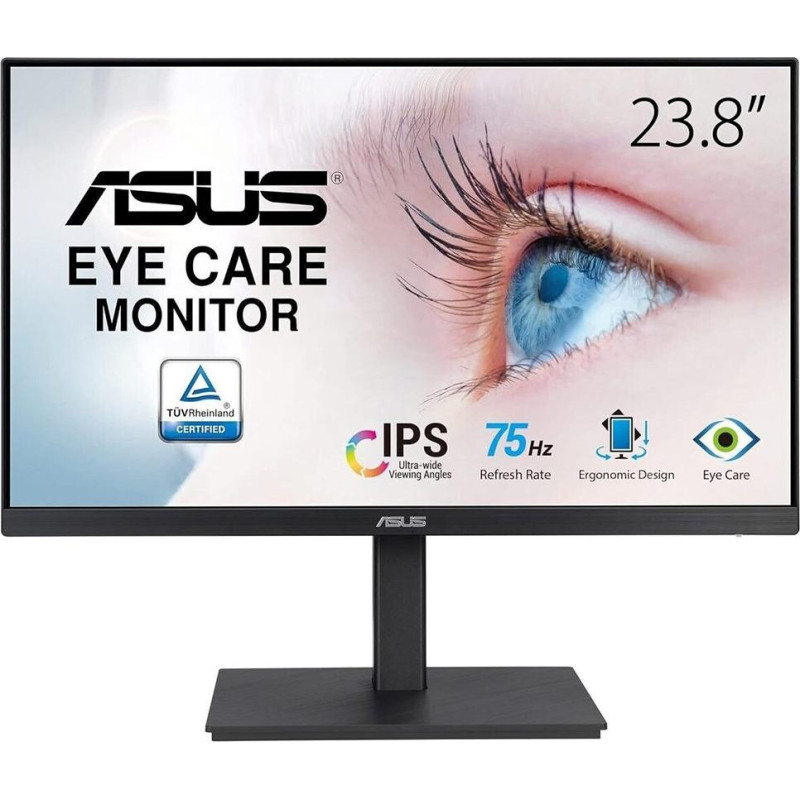 Asus VA24EQSB computer monitor 60.5 cm (23.8") 1920 x 1080 pixels Full HD LED Black