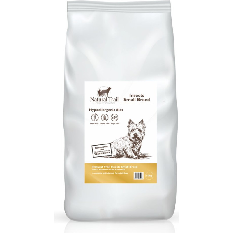 Natural Trail Premium Insects Small breed - dry dog food - 10kg