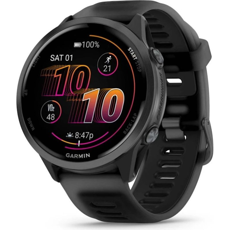 Garmin Forerunner 570 3.56 cm (1.4") AMOLED 47 mm Digital 454 x 454 pixels Touchscreen Black Wi-Fi GPS (satellite)