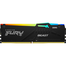 Kingston Fury Pamięć Kingston Fury Beast RGB, DDR5, 64 GB, 6000MHz, CL40 (KF560C40BBAK4-64)