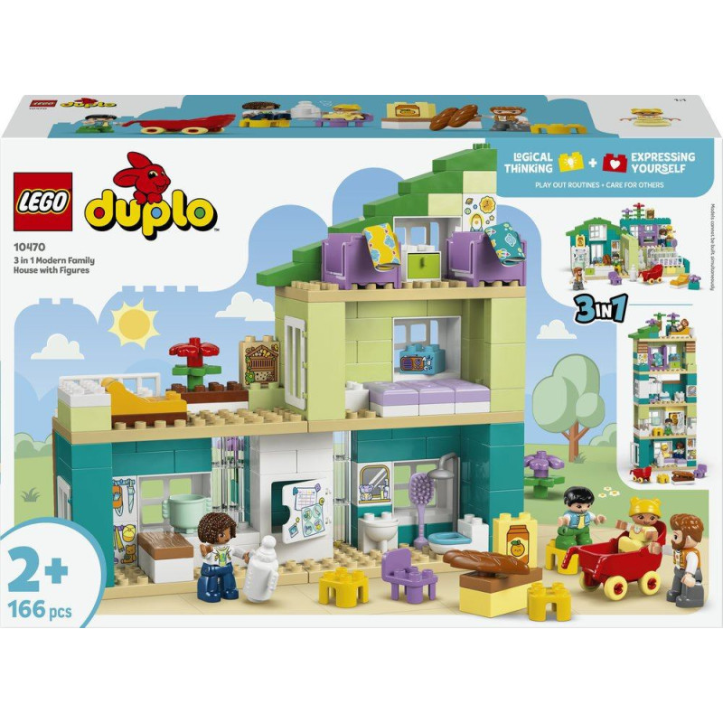 Lego Duplo Town 10470 Nowoczesny dom rodzinny 3 w 1 z figurkami