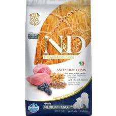 Farmina N&D Ancestral Grain Puppy Medium&Maxi Lamb - dry dog food - 12 kg