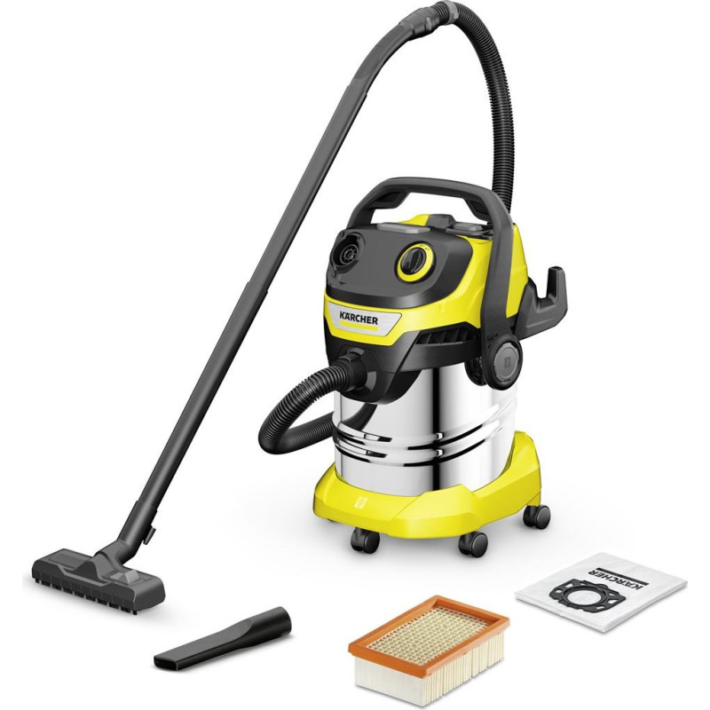 Karcher K&auml;rcher WD 5 S V-25/5/22 Stainless steel, Black, Yellow 25 L 1100 W