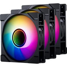 Phanteks M25 Gen2 PWM D-RGB Fan Reverse, 3-Pack, 120mm, Black