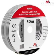 Maclean Coaxial Cable 1.0 CCS RG6 50m MCTV-571