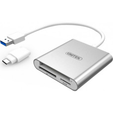 Unitek Flash card reader USB 3.0 + USB Type-C; Y-9313D
