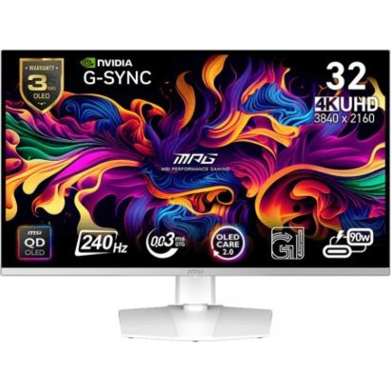 MSI MPG 321URXW QD-OLED LED/UHD/Flat/240/Bk/31.