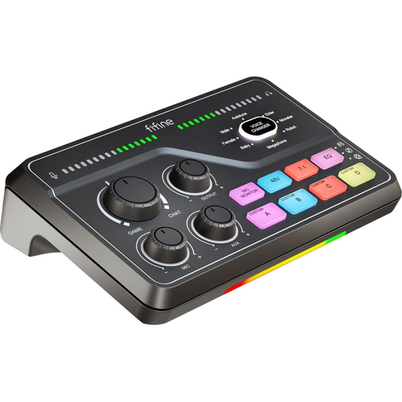Fifine AMPLIGAME SC8 Gaming USB Mixer