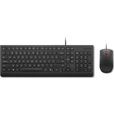 Lenovo Essential Wired Combo Black US Euro keyboard Mouse included Universal USB