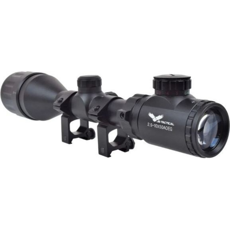 Js-Tactical 2.5-10x50 Mil-Dot rifle scope, 22 mm rail