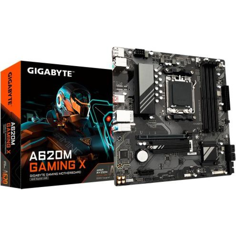 Gigabyte Motherboard A620M GAMING X AM5 4DDR5 HDMI/DP M.2 mATX