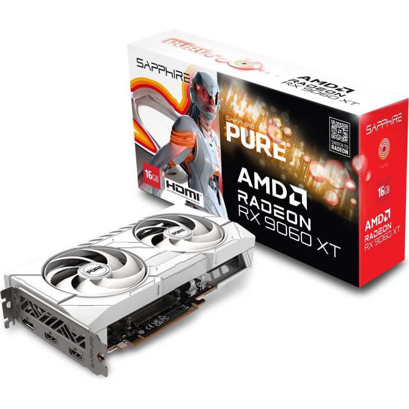 Sapphire Graphics card. SAPPHIRE PURE RX 9060 XT GAMING OC 16GB