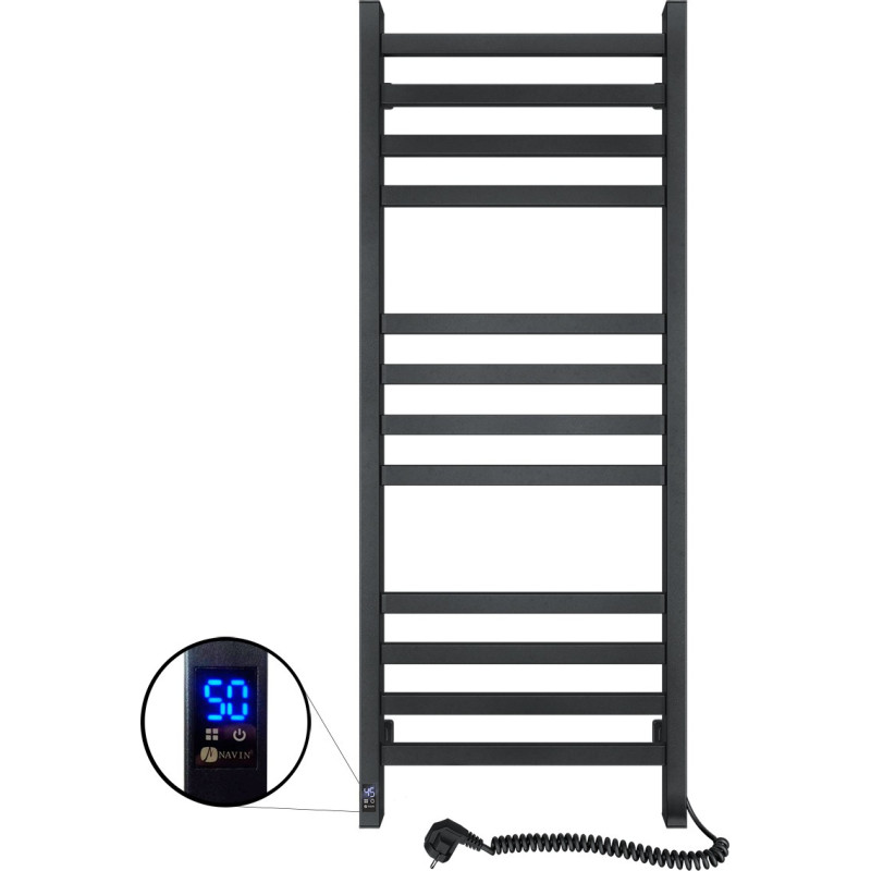 Navin Elektriskais dvieļu žāvētājs Avangard 480*1200 Sensor, labā puse, melns, 12-228053-4812.