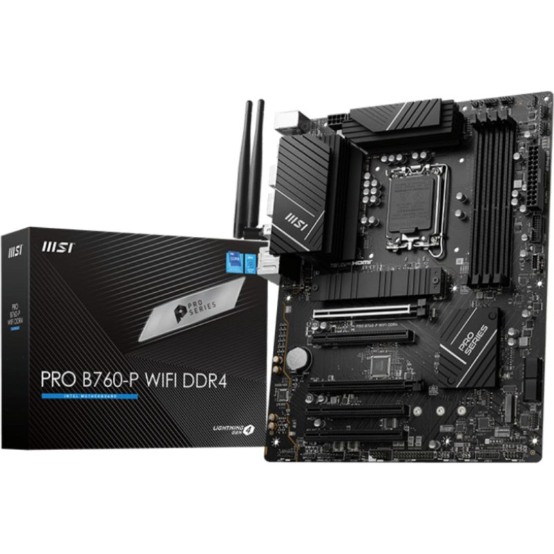 MSI PRO B760-P WIFI DDR4 motherboard LGA 1700 ATX