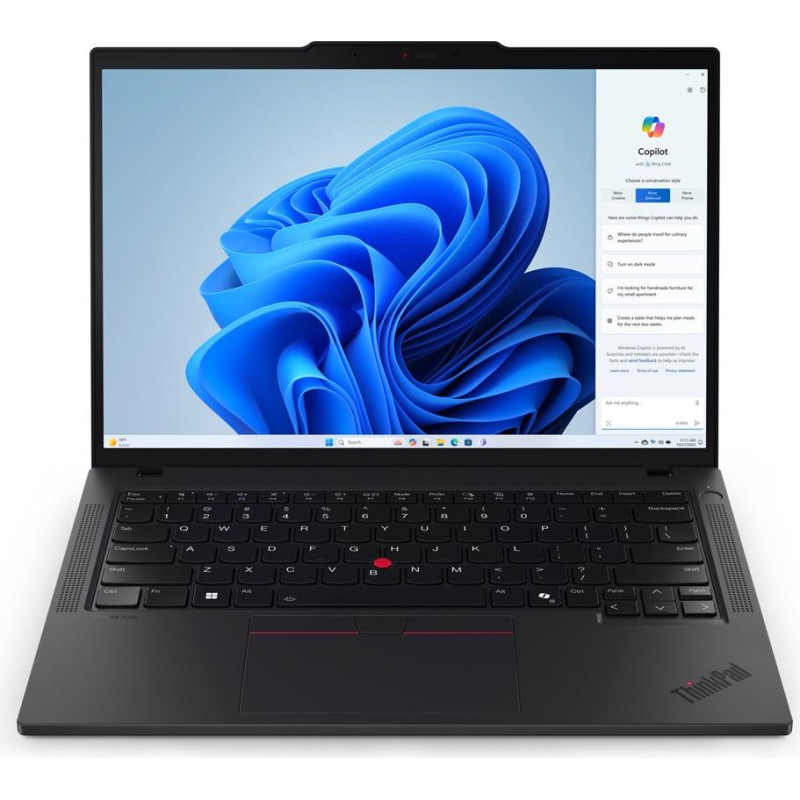 Lenovo ThinkPad T14 Gen 5 (AMD) AMD Ryzen&trade; 7 PRO 8840U Laptop 35.6 cm (14") Touchscreen WUXGA 32 GB DDR5-SDRAM 512 GB SSD Wi-Fi 6E (802.11ax) Windows 11 Pro English Black New Repack/Repacked