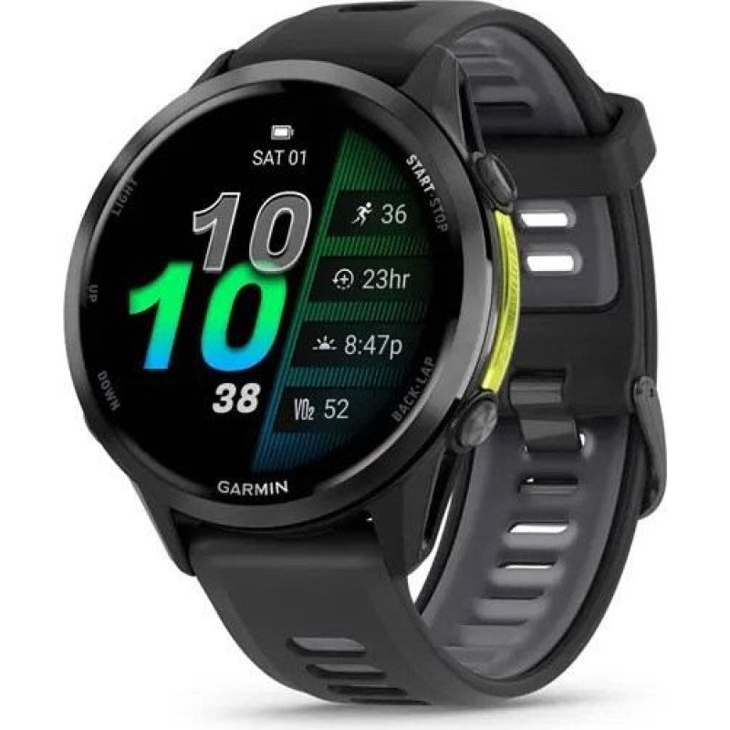 Garmin Forerunner 970 3.56 cm (1.4") AMOLED Digital 454 x 454 pixels Touchscreen Black, Yellow Wi-Fi GPS (satellite)