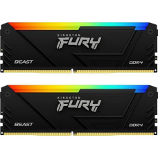 Kingston Fury Pamięć Kingston Fury Beast RGB, DDR4, 64 GB, 3200MHz, CL16 (KF432C16BB2AK2/64)