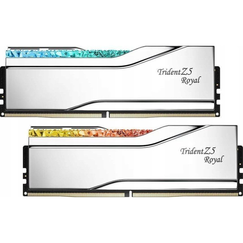 G.skill Pamięć G.Skill Trident Z5 Royal, DDR5, 96 GB, 6400MHz, CL32 (F5-6400J3239F48GX2-TR5S)