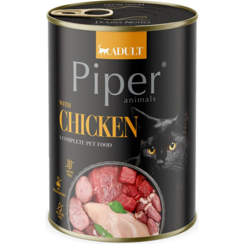 Dolina Noteci Piper Animals with chicken - wet cat food - 400g
