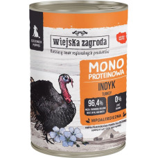 Wiejska Zagroda Puppies Monoprotein Turkey - wet dog food - 400g